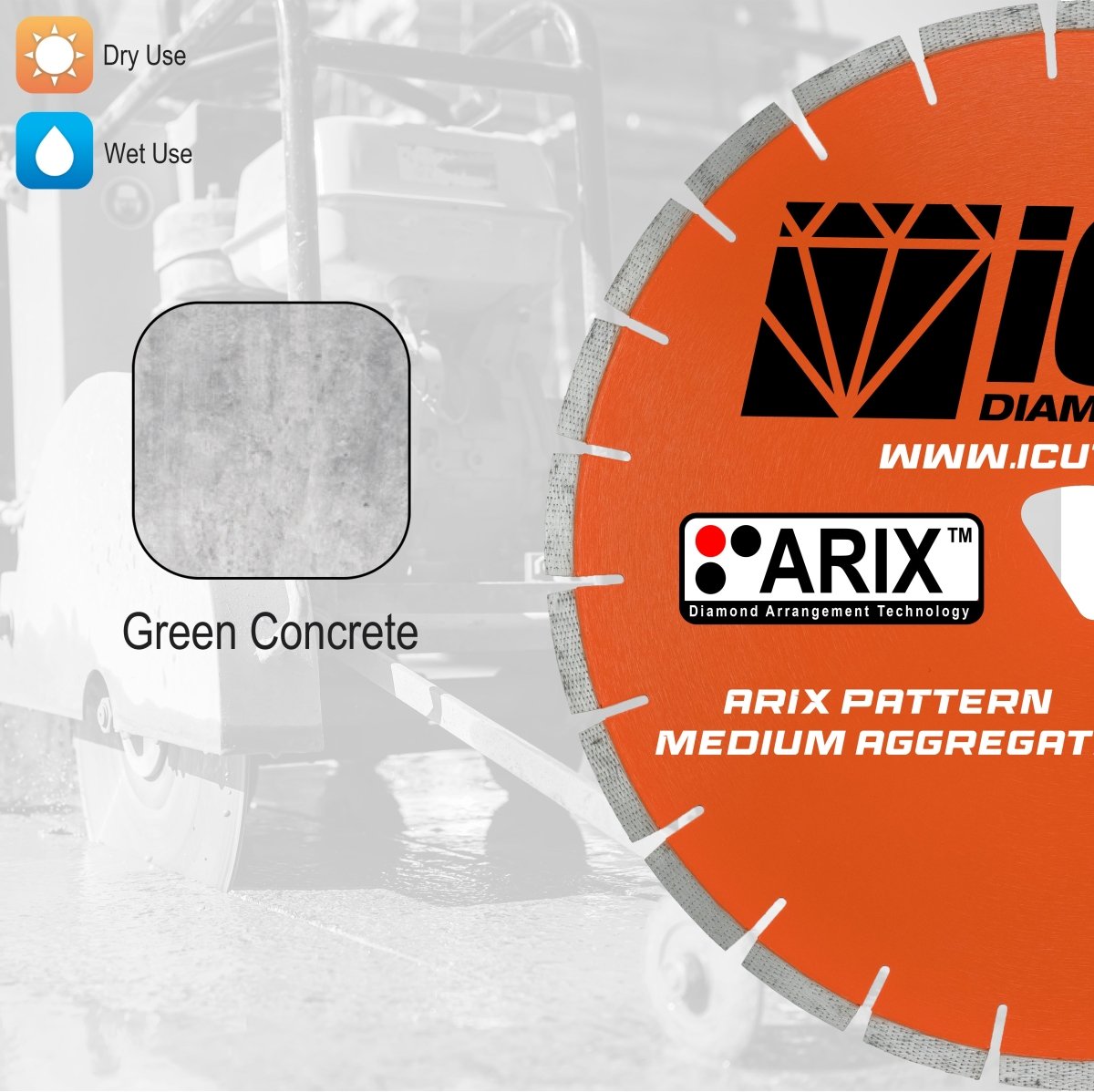Early Entry Soff-Cut ARIX Diamond Blade