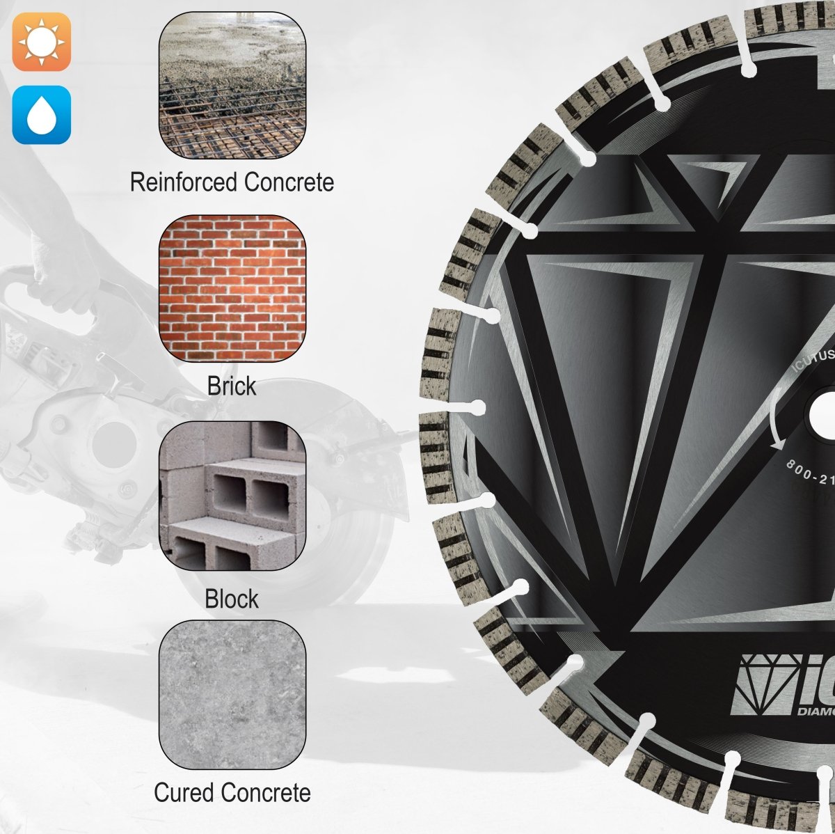 General Purpose Turbo Segmented Diamond Blade