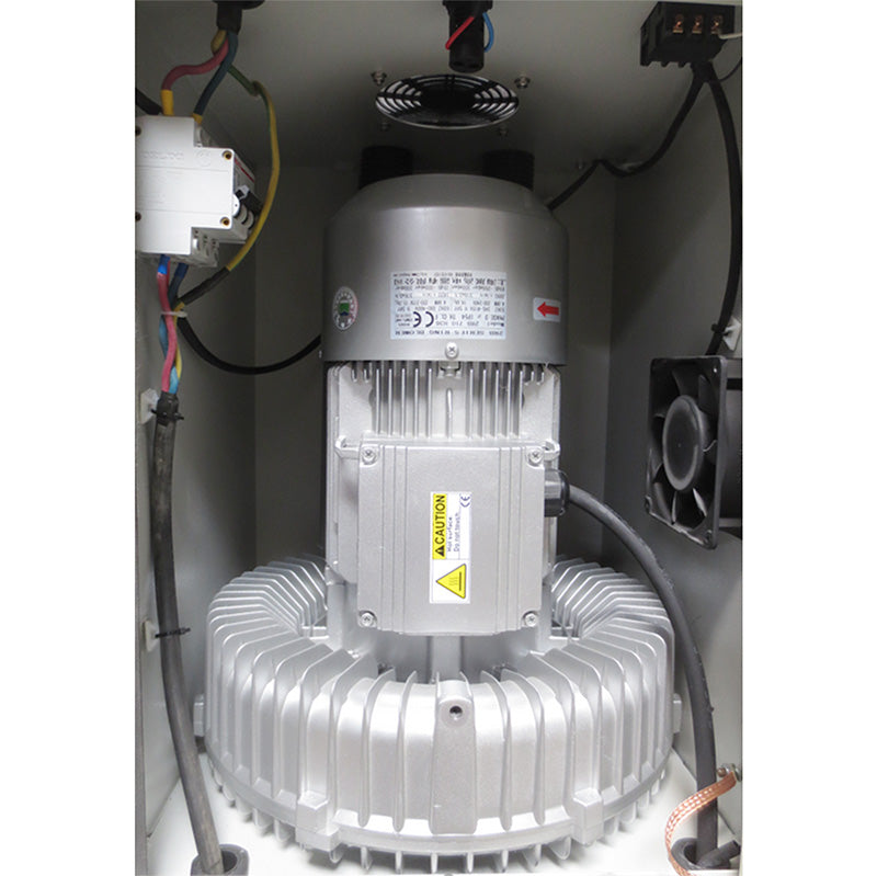 ASL Industrial Vacuum 220V turbine blower motor interior view