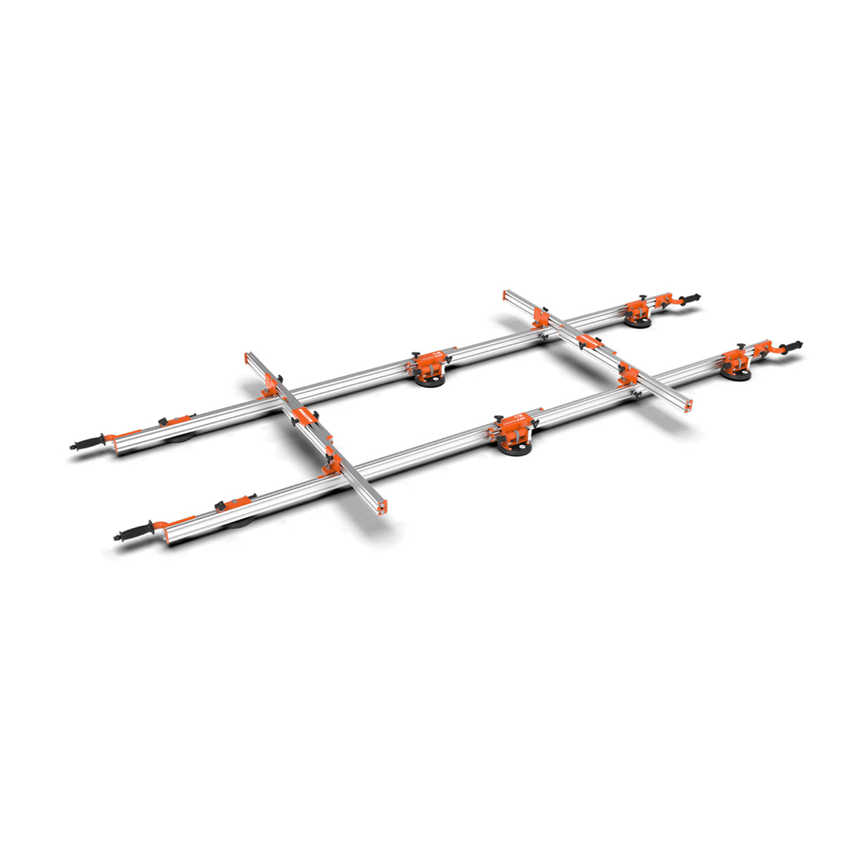 Battipav AGILE LIGHT PLUS large-format tile handling system with telescopic bars and six suction cups