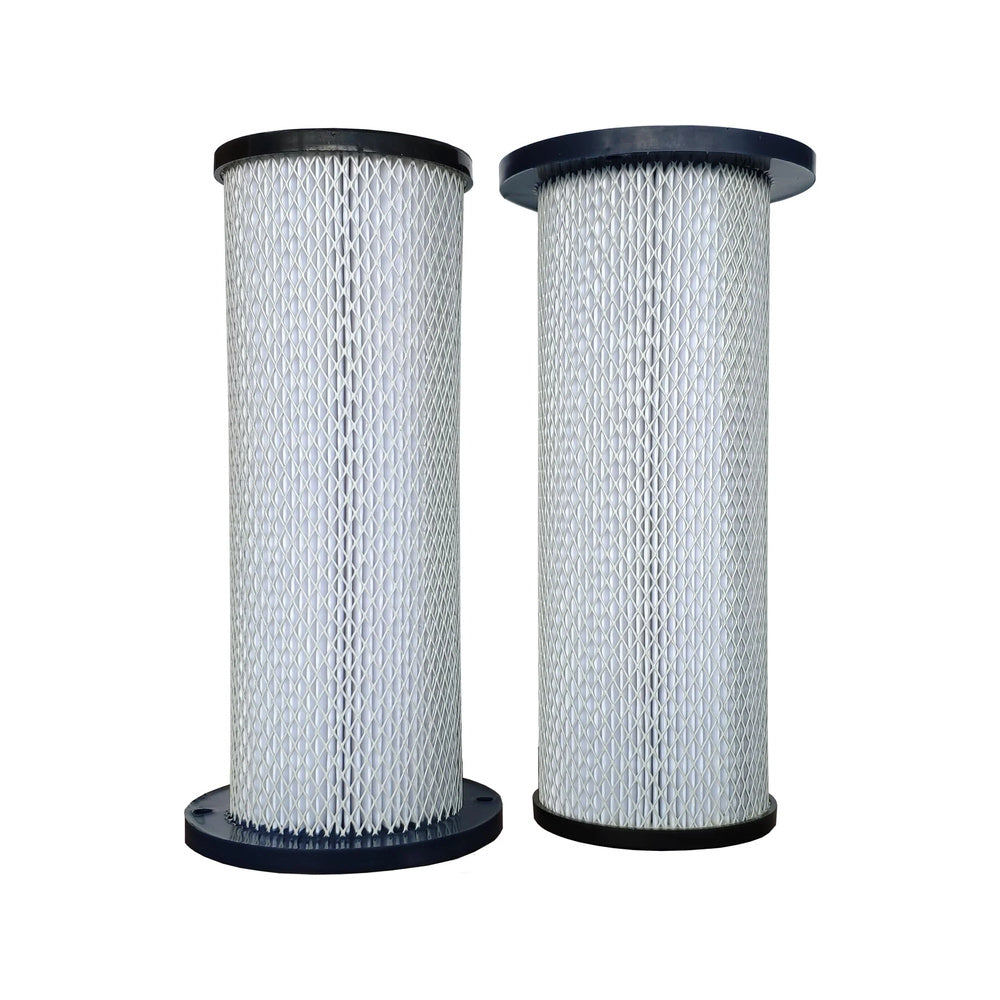Two cylindrical cartridge filters for the F36 dust extractor