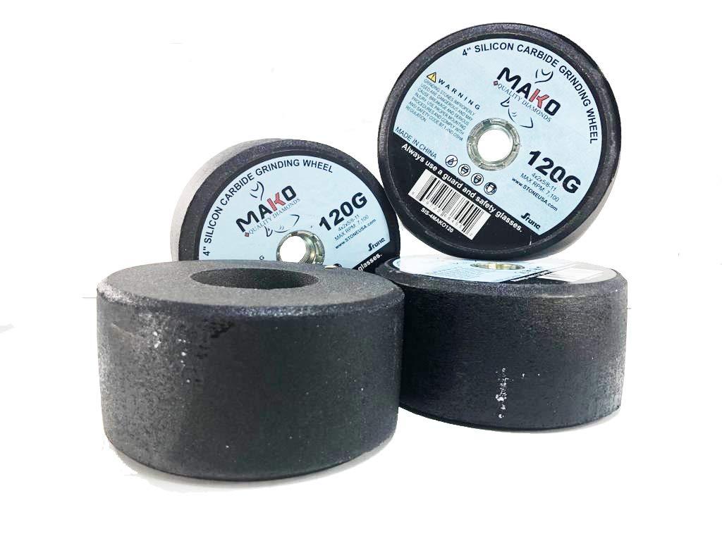Mako 4 inch silicon carbide grinding stones grit 120 multiple pieces