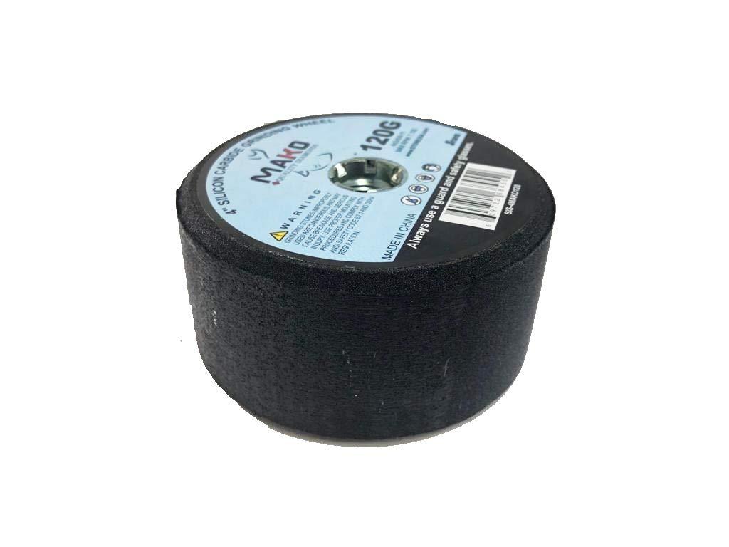 Mako 4 inch silicon carbide grinding stone grit 120 side view