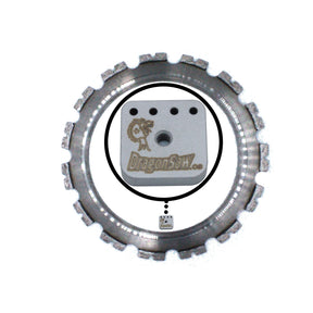 12" Ring Diamond Blade with Skid Plate for the Mini Dragon Saw