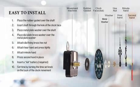 Custom Diamond Saw Blade Wall Clock
