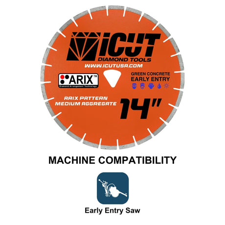 Early Entry Soff-Cut ARIX Diamond Blade
