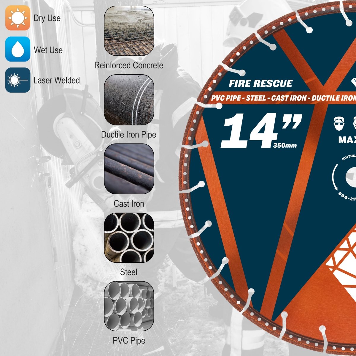 Fire Rescue Diamond Blade