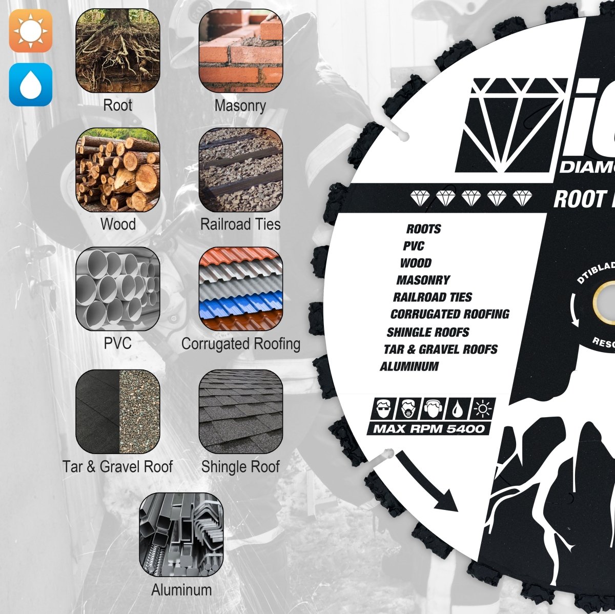 Root Ripper Diamond Blade