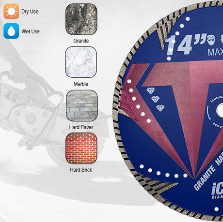 Tornado Diamond Blade Applications