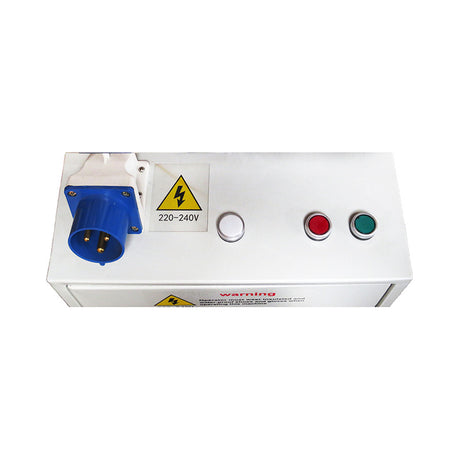 ASL Industrial Vacuum 220V control panel with power plug and buttons