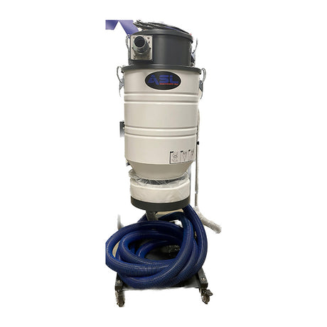 ASL Machines USA Pre-Separator Vacuum 110V front view with HEPA filter and blue hose