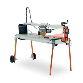 Battipav CLASS PLUS 1300S rail tile saw with adjustable legs and wheels
