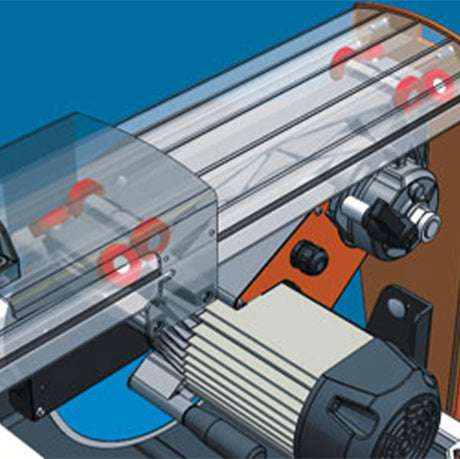 Battipav SUPREME 260S carriage rail system with sliding motor group