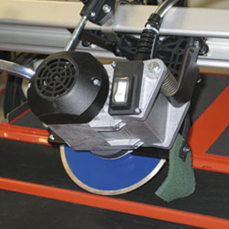Rear close-up of the Battipav VIP 260 motor and diamond blade