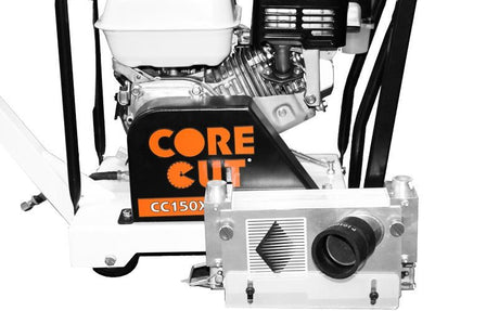 Diamond Products CC150XL-EE First-Cut saw with Honda GX160 gasoline engine close-up