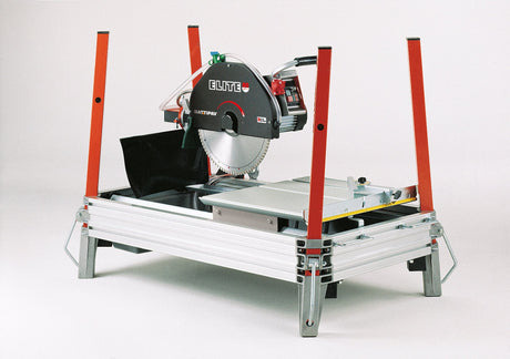 ELITE 80S masonry saw laser guide projecting cut line onto brick