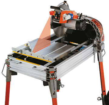 ELITE 80S masonry saw 3HP motor and control panel close-up
