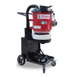 Forte F18 HEPA dust extractor vacuum with wheeled frame and continuous bag collection system