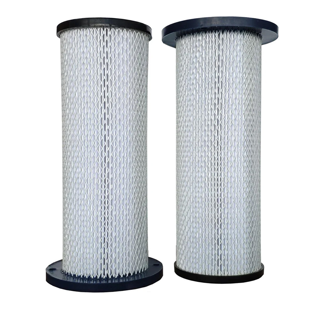 Two cylindrical cartridge filters for the F26 dust extractor