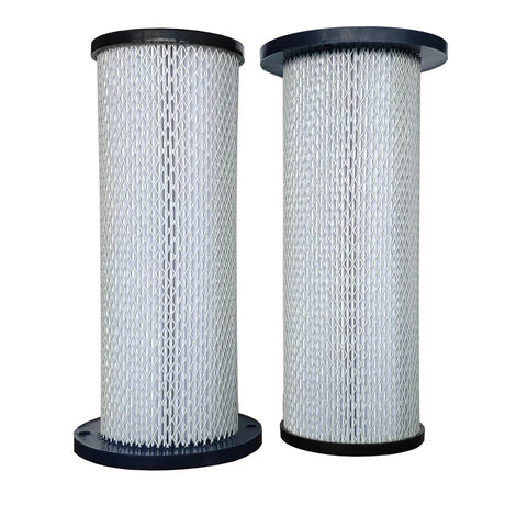 Two cylindrical cartridge filters for the F26 dust extractor