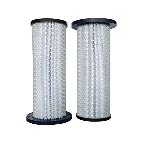 Two cylindrical cartridge filters for the F36 dust extractor