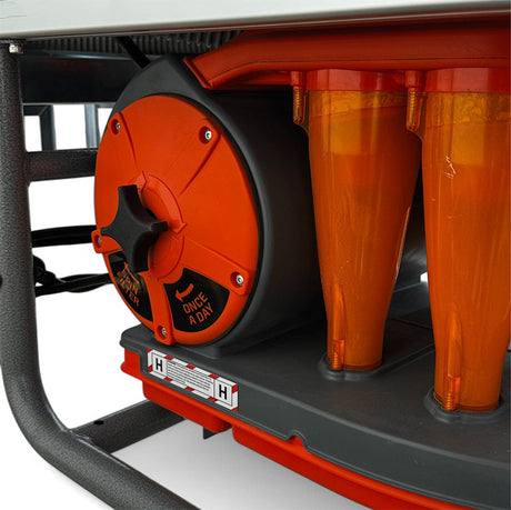 iQ252 dry cut tile saw dust collection chamber close up