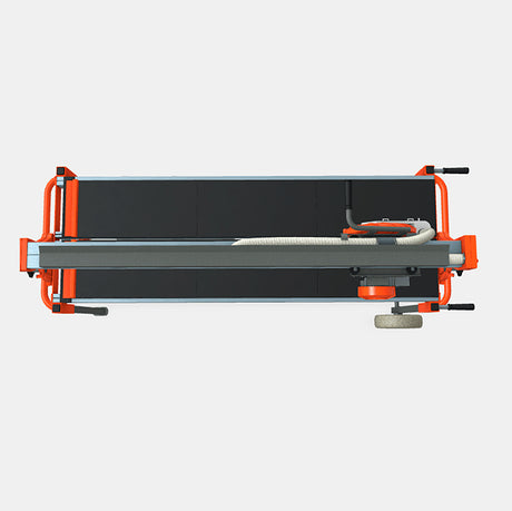 Top view render of iQ252 dry cut rail tile saw