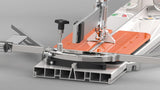 PROFI 163 EVO goniometric square pivot and aluminium draw-plate base